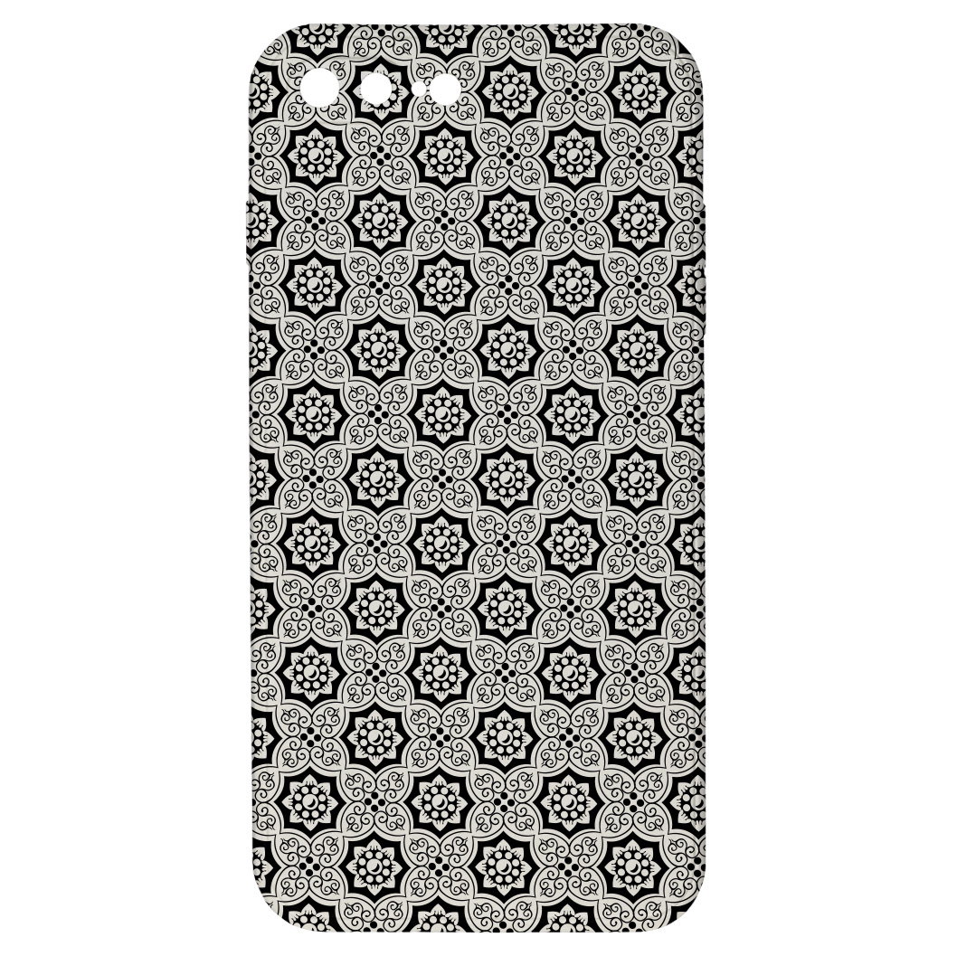 Levně Kryt Květiny černý pro iPhone 7/8 Plus