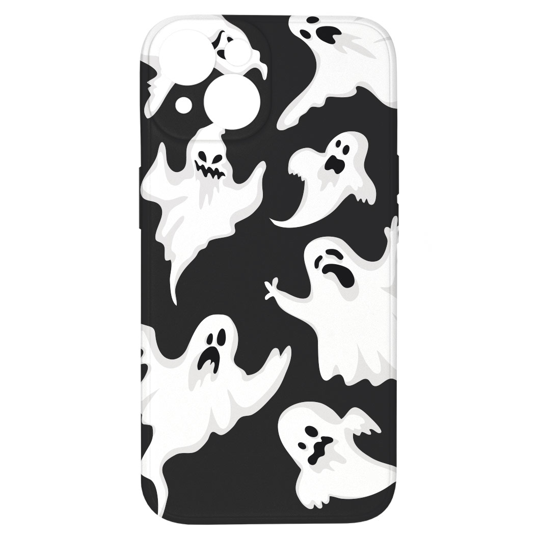 Levně Kryt Duchové černý pro iPhone 14