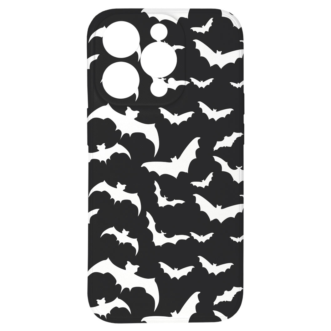 Levně Kryt Netopýři černý pro iPhone 14 Pro