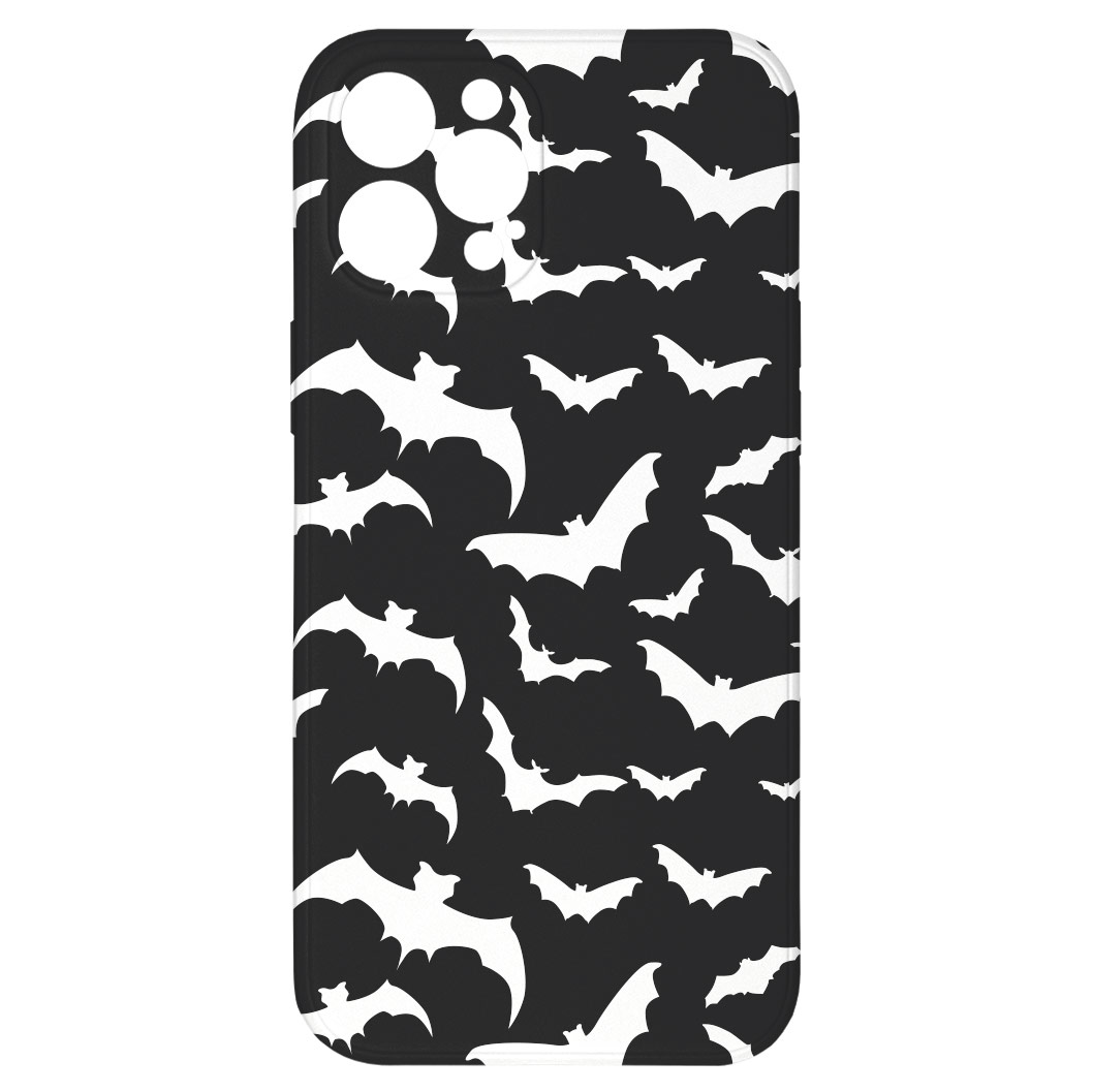Levně Kryt Netopýři černý pro iPhone 12 Pro Max