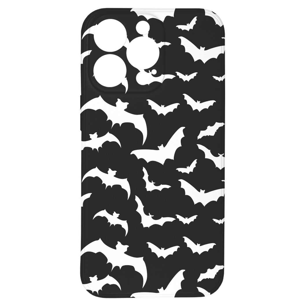 Levně Kryt Netopýři černý pro iPhone 12 Pro