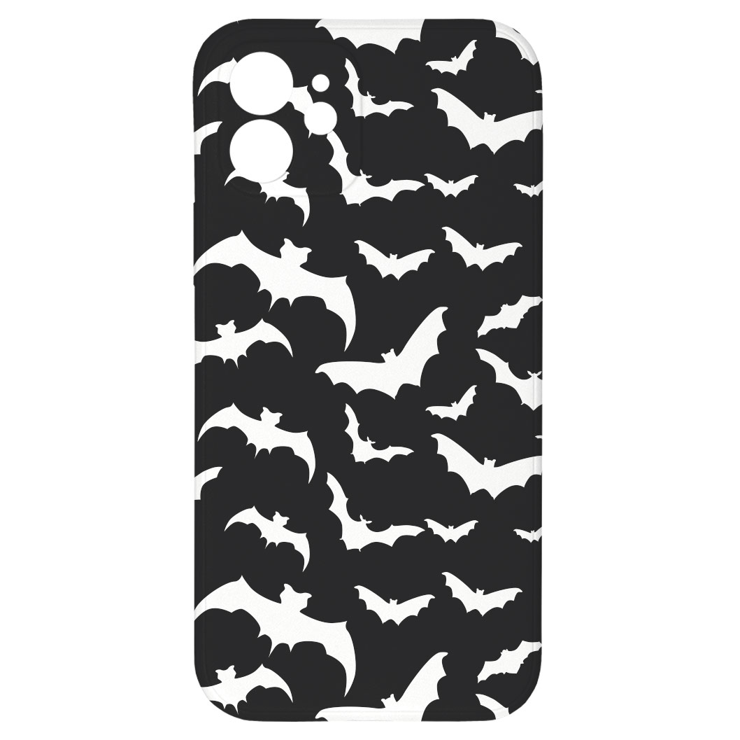 Levně Kryt Netopýři černý pro iPhone 12