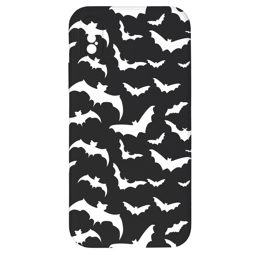 Levně Kryt Netopýři černý pro iPhone X/XS