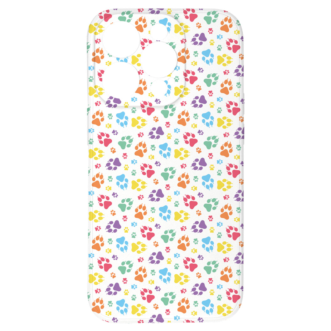 Levně Kryt Barevné tlapičky pro iPhone 14 Pro Max