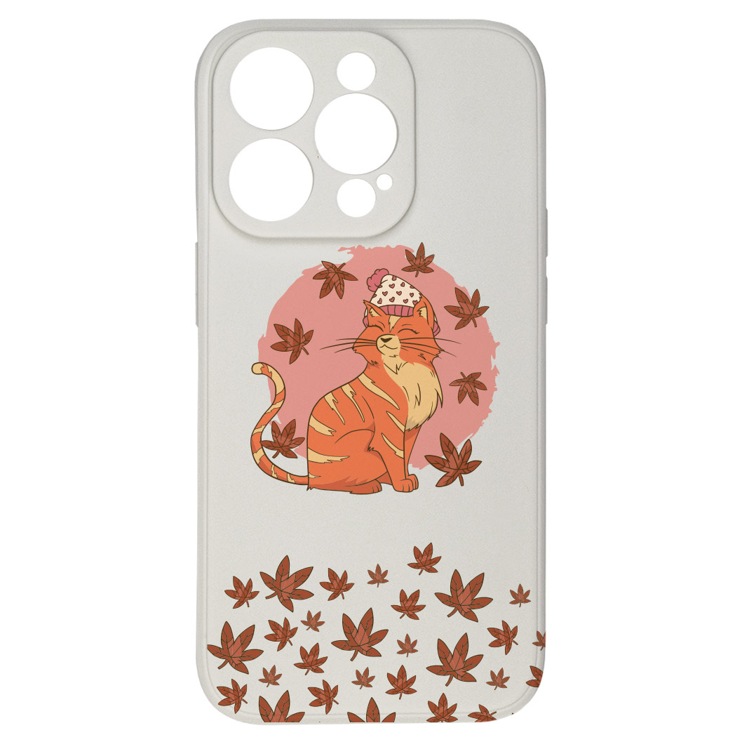 Kryt Kočka v listí pro iPhone 14 Pro Max