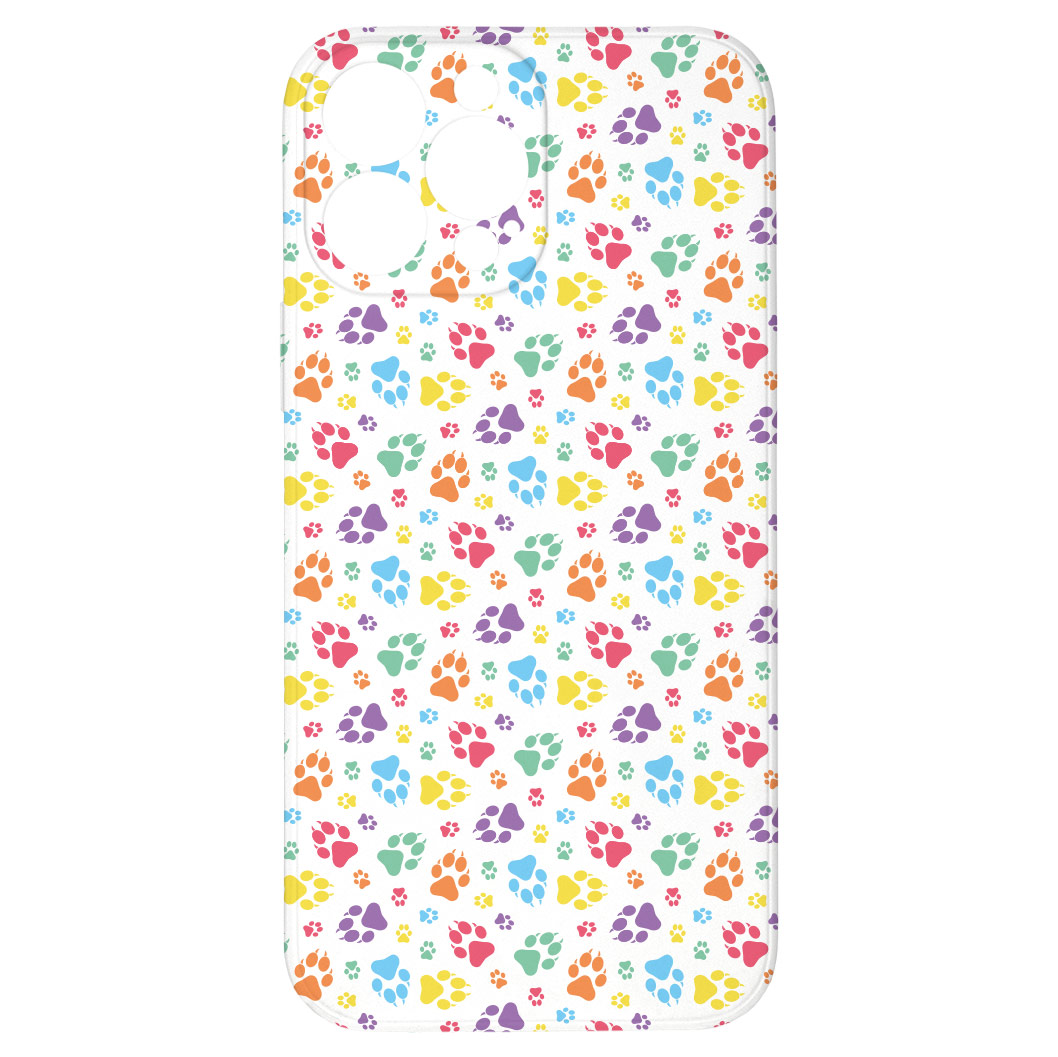 Levně Kryt Barevné tlapičky pro iPhone 13 Pro Max