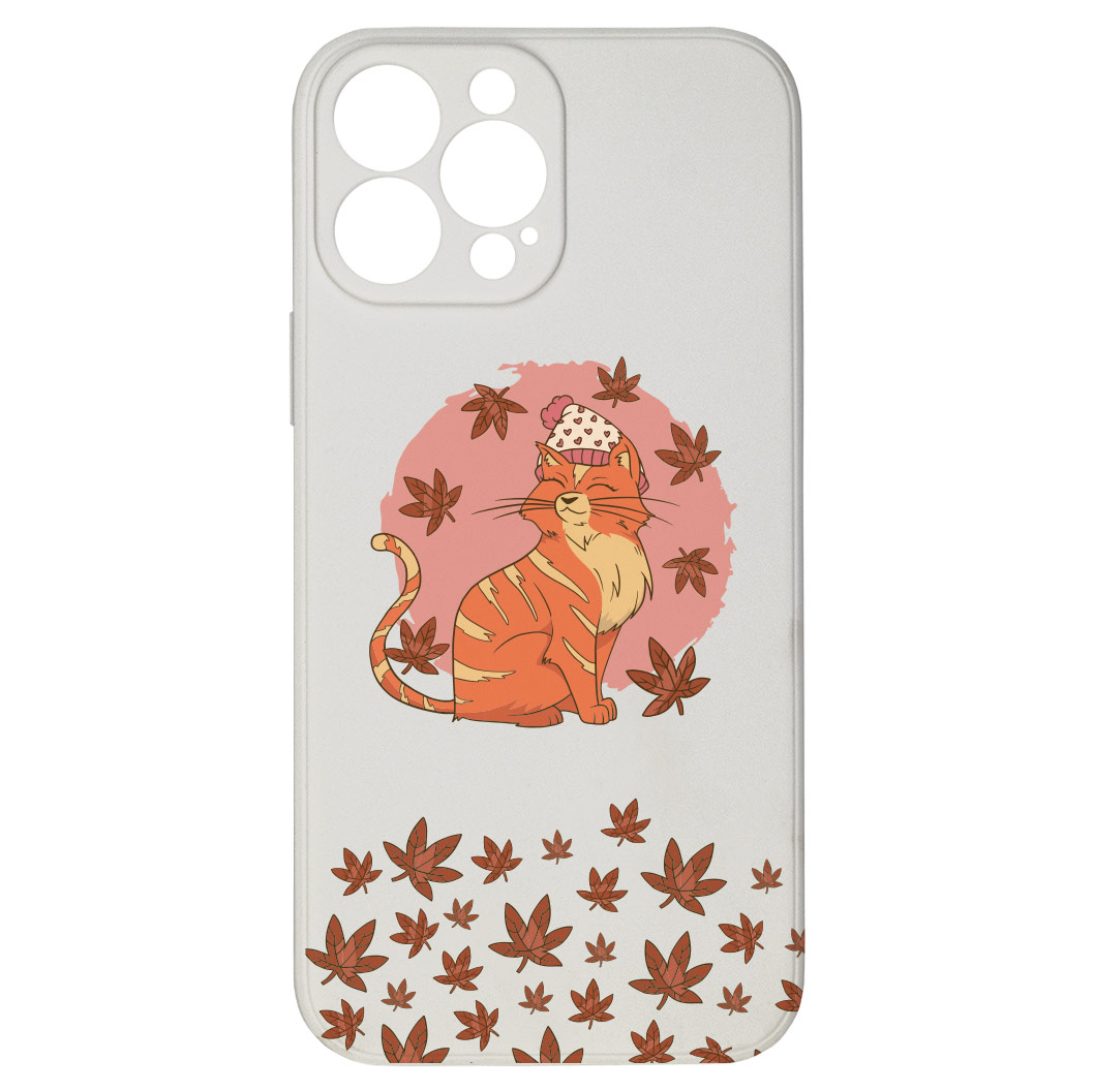 Kryt Kočka v listí pro iPhone 13 Pro Max
