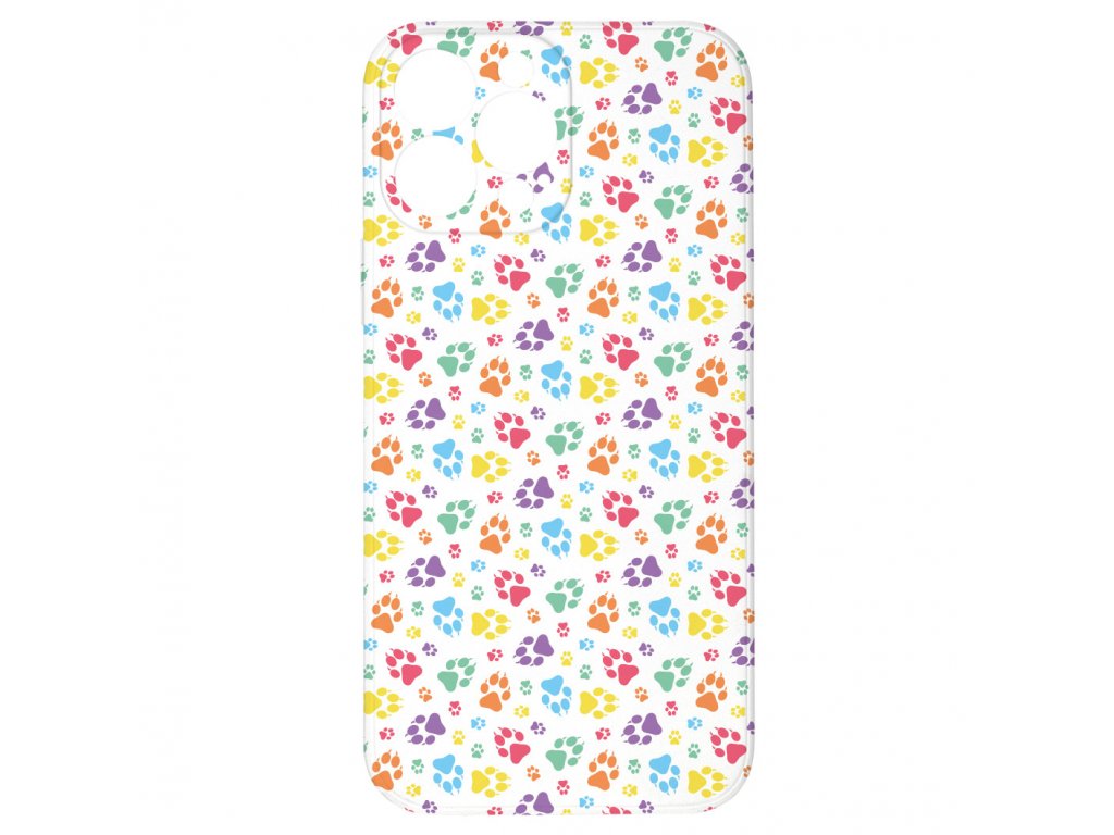 Levně Kryt Barevné tlapičky pro iPhone 13 Pro