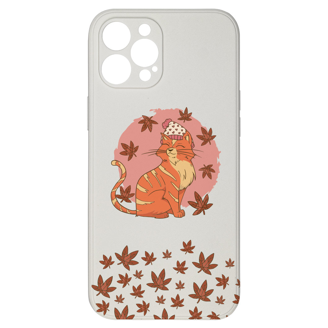 Kryt Kočka v listí pro iPhone 12 Pro Max