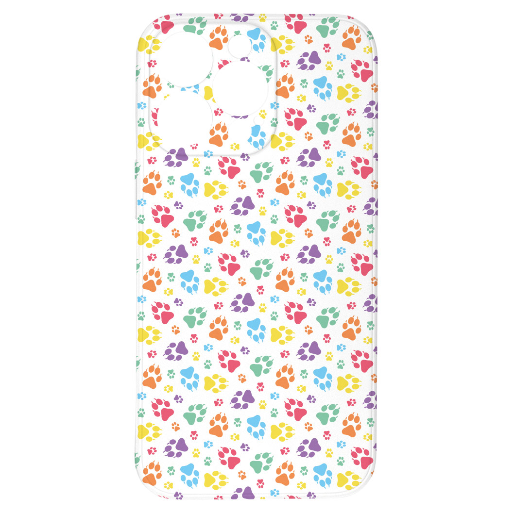 Levně Kryt Barevné tlapičky pro iPhone 12 Pro