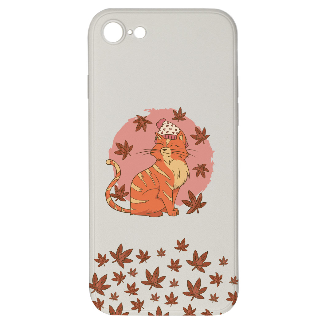 Kryt Kočka v listí pro iPhone 7/8/SE2020