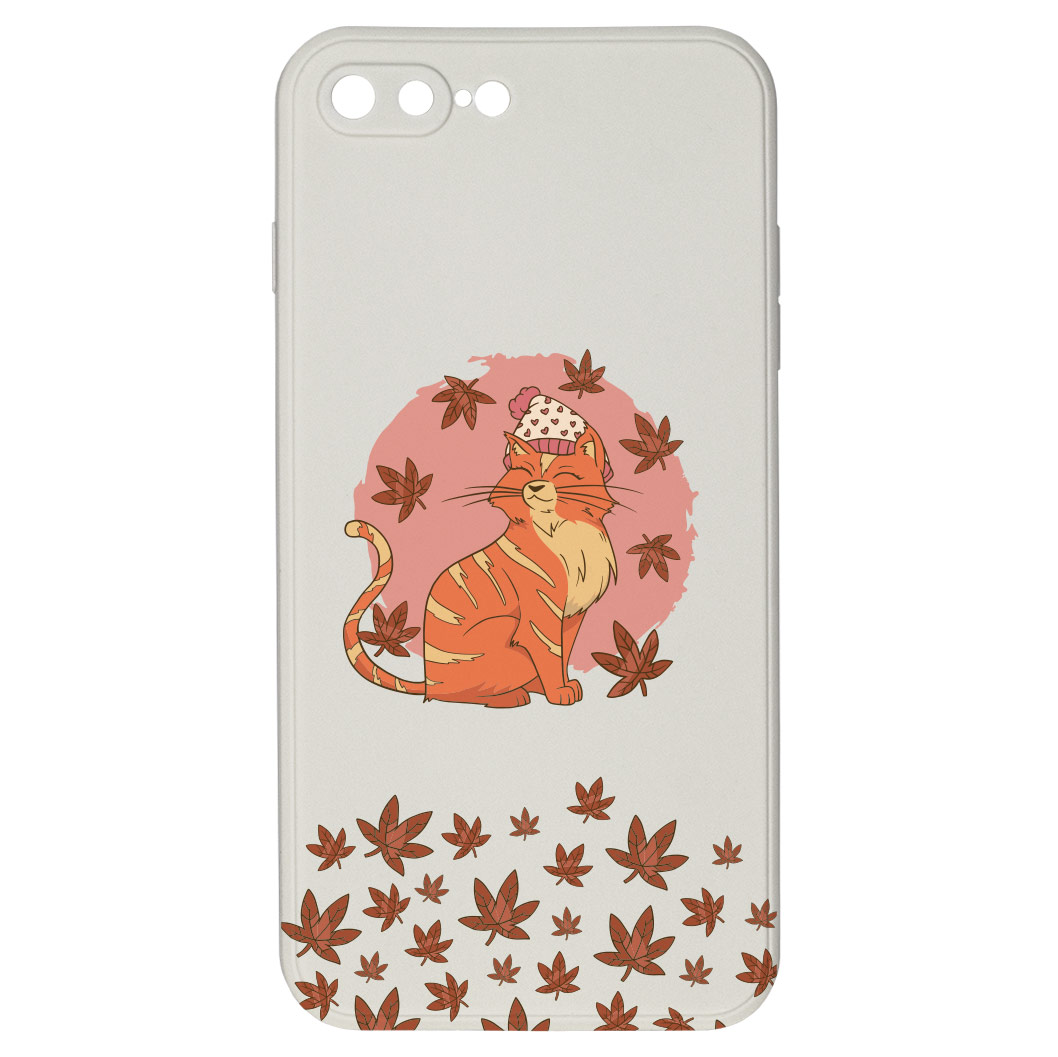Kryt Kočka v listí pro iPhone 7/8 Plus