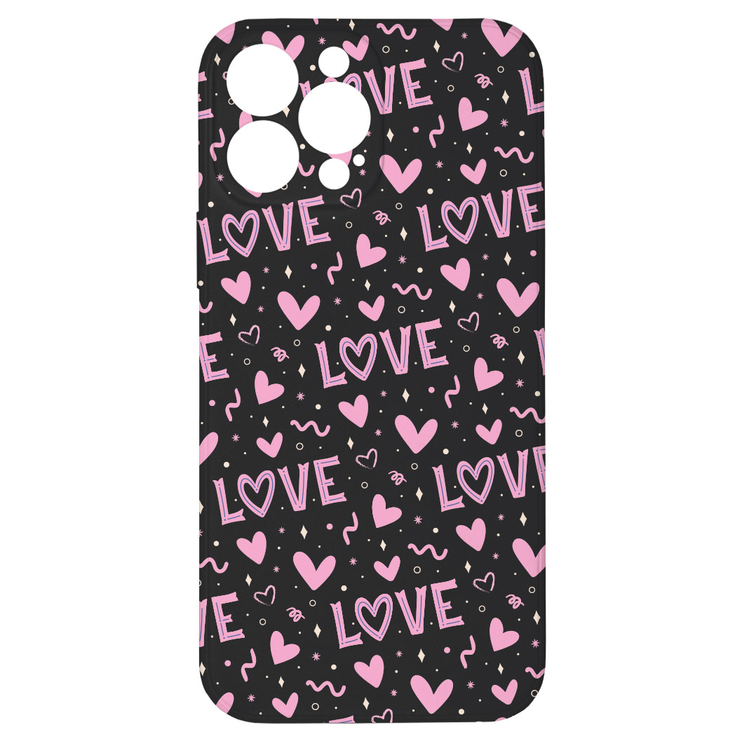 Levně Kryt Love černý pro iPhone 13 Pro Max