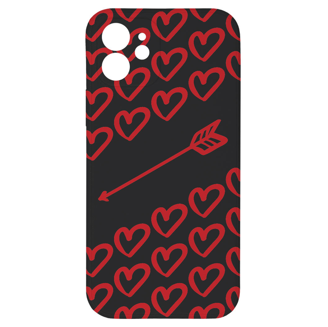 Levně Kryt Amorův šíp černý pro iPhone 12