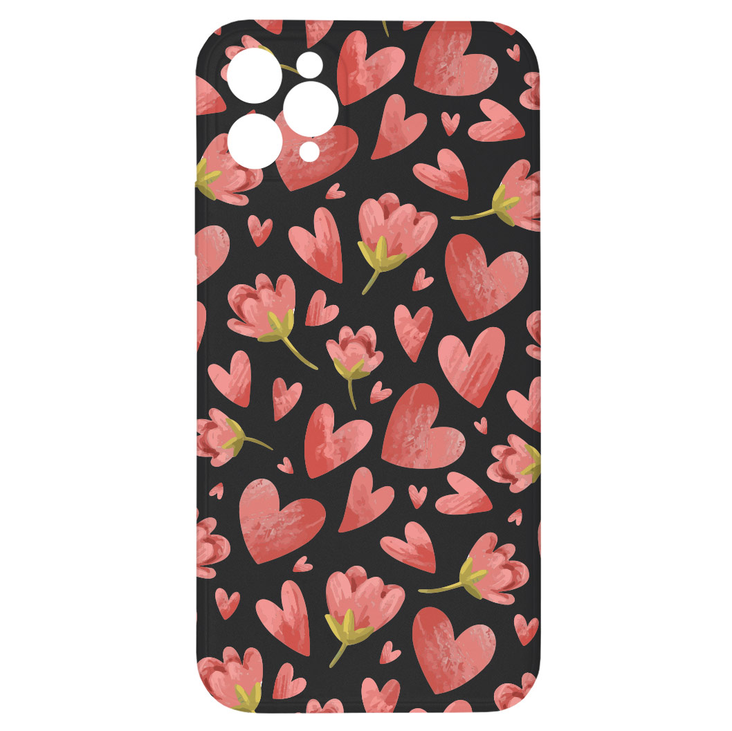 Levně Kryt Valentýnský kryt černý pro iPhone 11 Pro Max