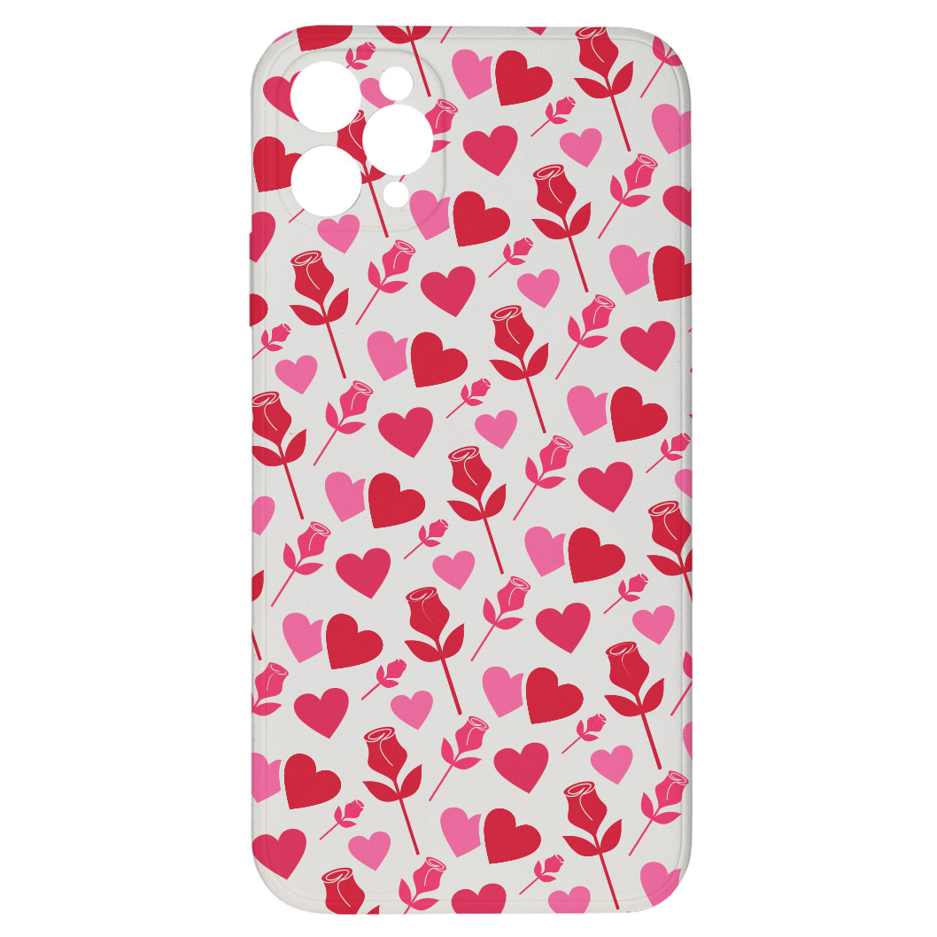 Levně Kryt Srdce a růže pro iPhone 11 Pro Max