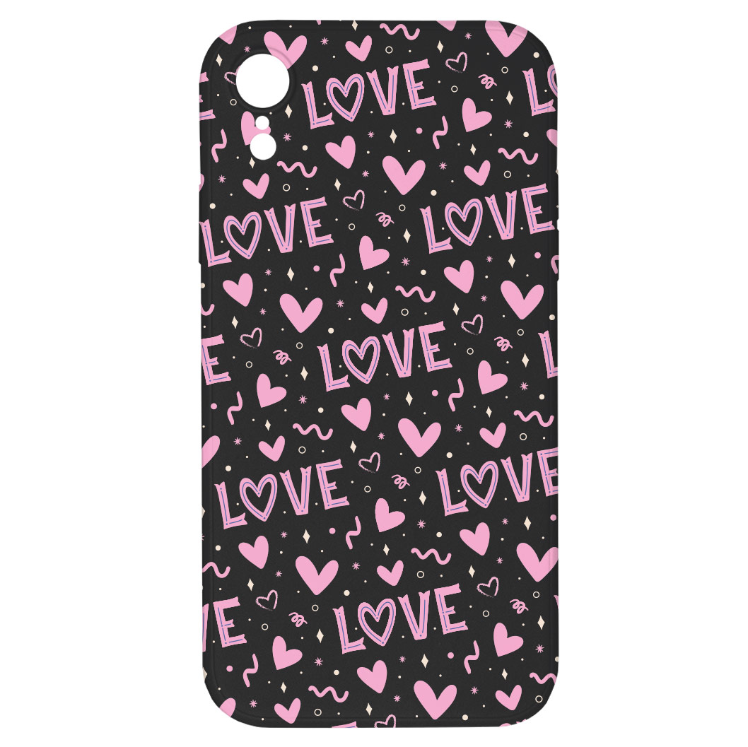 Levně Kryt Love černý pro iPhone XR