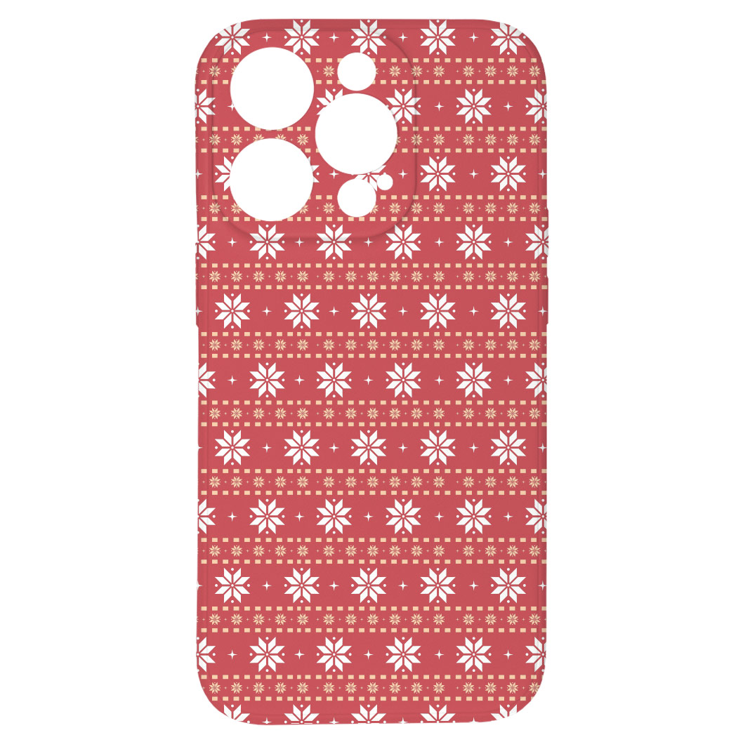 Levně Kryt Malované vločky pro iPhone 14 Pro