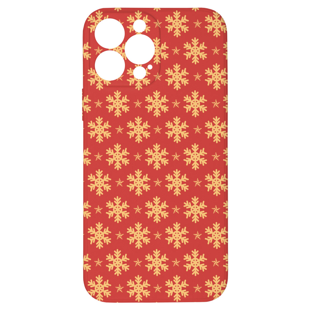 Levně Kryt Sněhové vločky pro iPhone 13 Pro Max