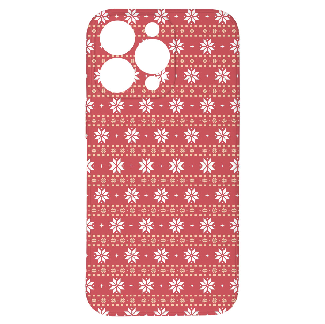 Levně Kryt Malované vločky pro iPhone 13 Pro