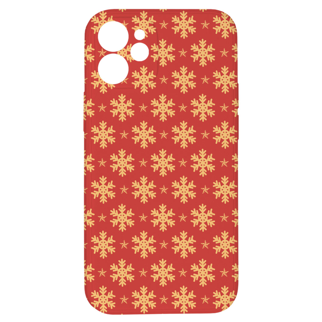 Levně Kryt Sněhové vločky pro iPhone 12 Mini