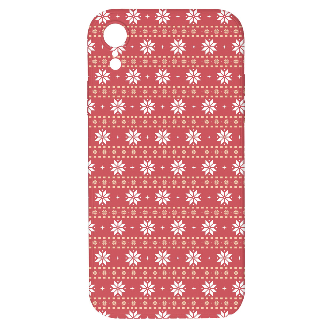 Levně Kryt Malované vločky pro iPhone XR