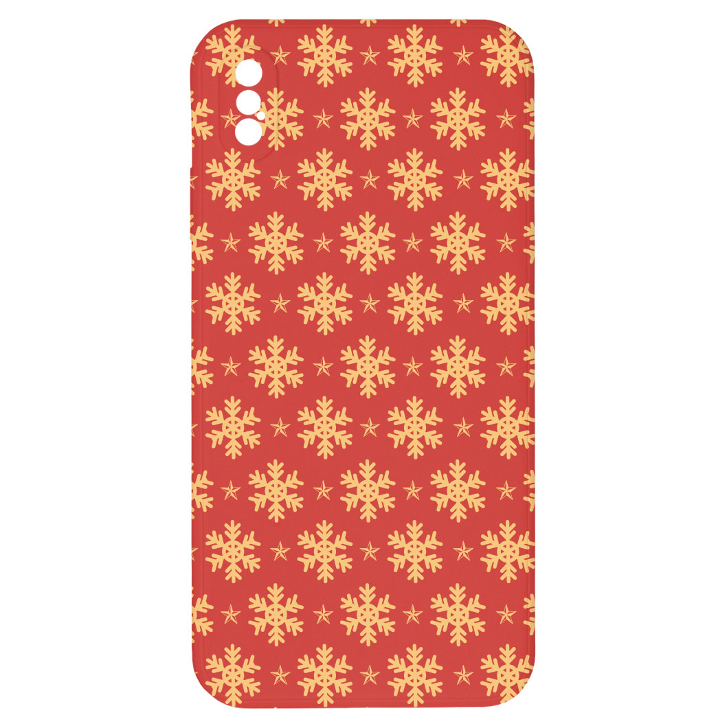 Levně Kryt Sněhové vločky pro iPhone XS Max