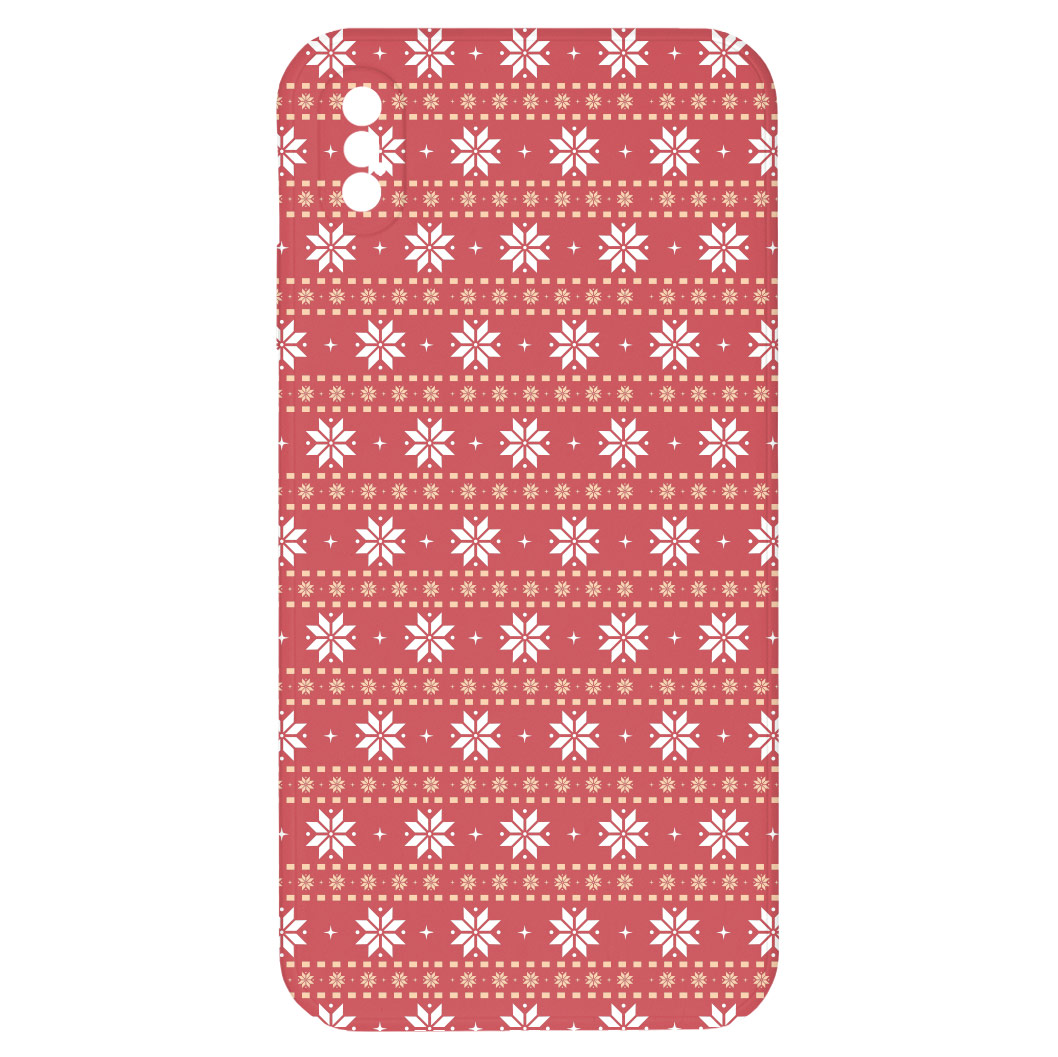 Levně Kryt Malované vločky pro iPhone XS Max