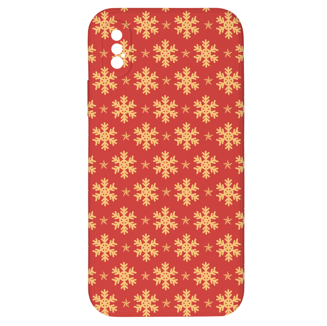 Levně Kryt Sněhové vločky pro iPhone X/XS