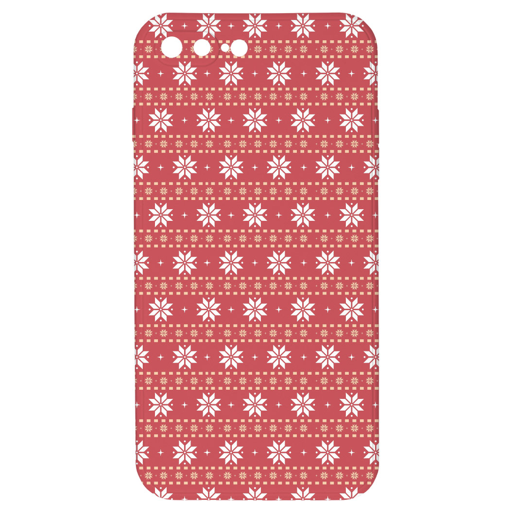 Levně Kryt Malované vločky pro iPhone 7/8 Plus