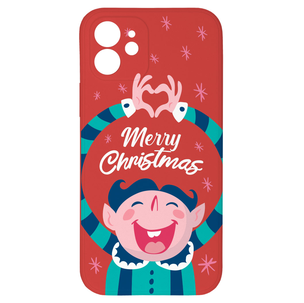Levně Kryt Šťastné a veselé pro iPhone 12