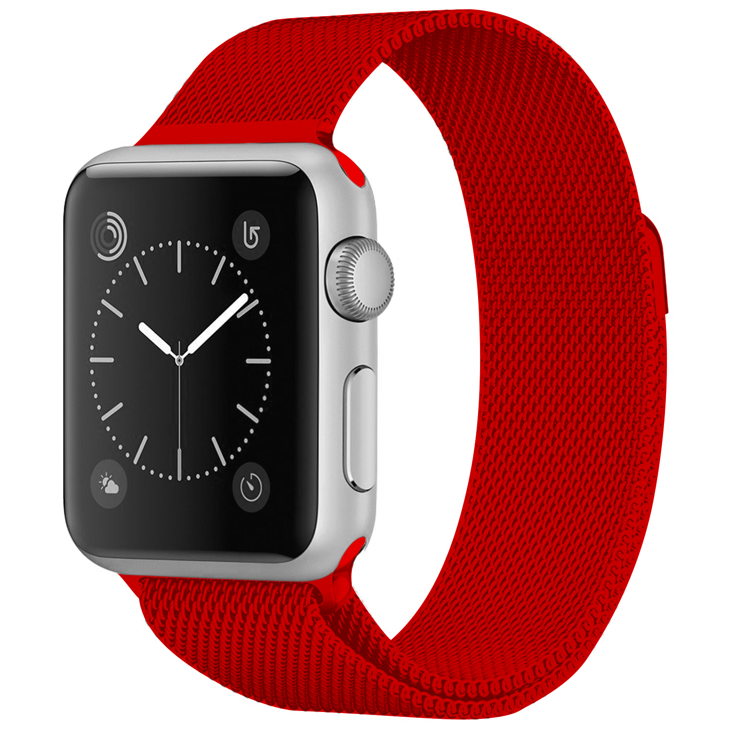 Milánský tah magnetický pro Apple Watch 38/40/41mm - Červená - -