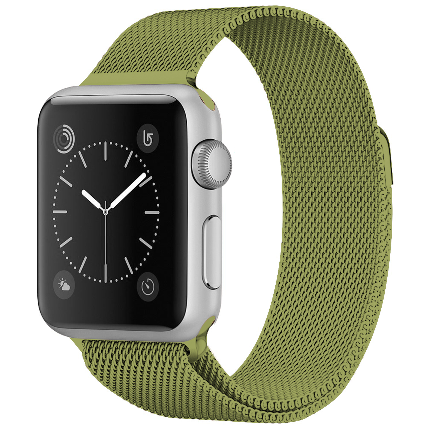 Milánský tah magnetický pro Apple Watch 38/40/41mm - Zelená - -
