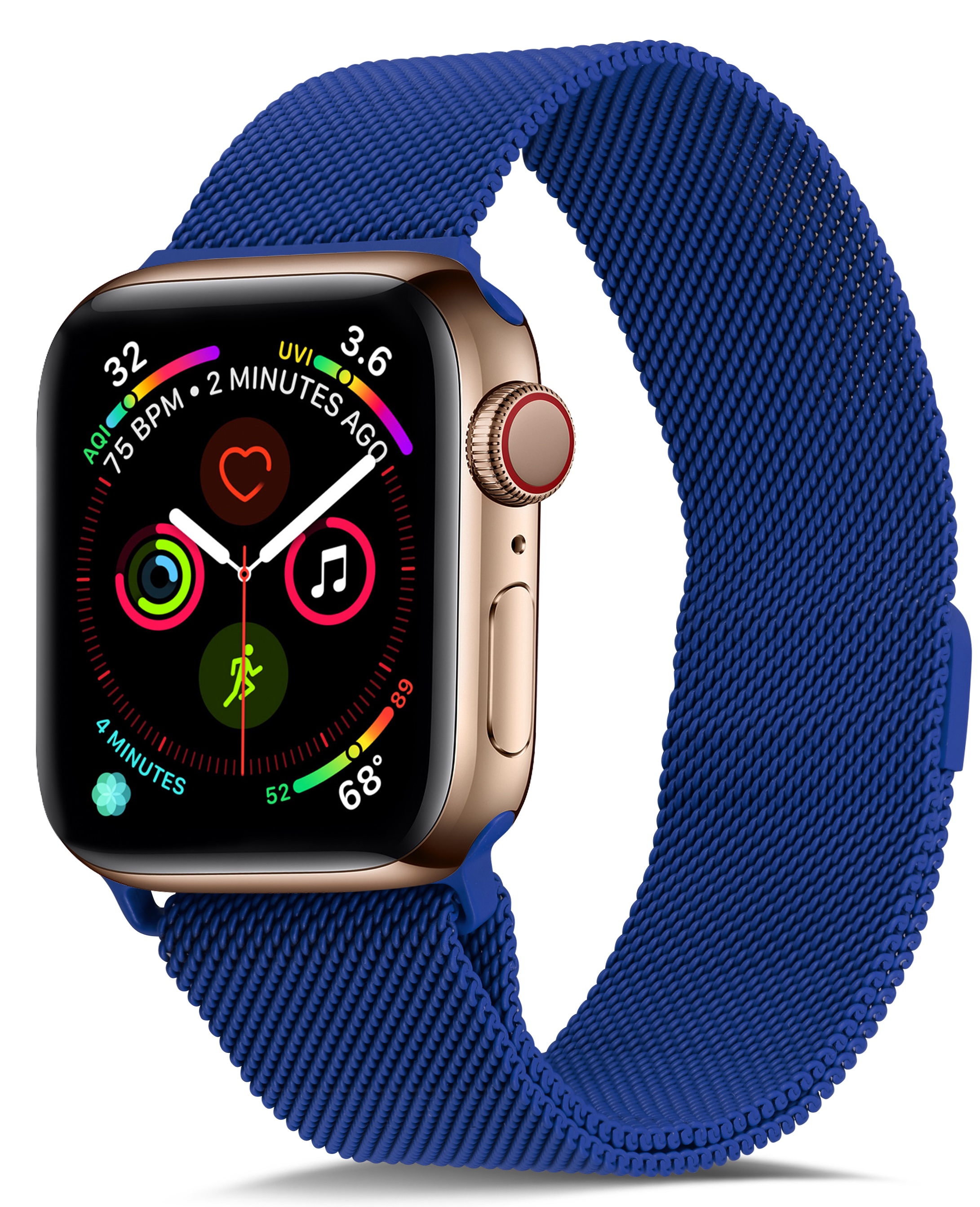Milánský tah magnetický pro Apple Watch 38/40/41mm - Modrá - -