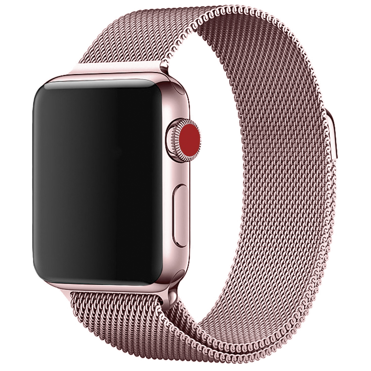 Milánský tah magnetický pro Apple Watch 42/44/45/49mm - Růžová - -