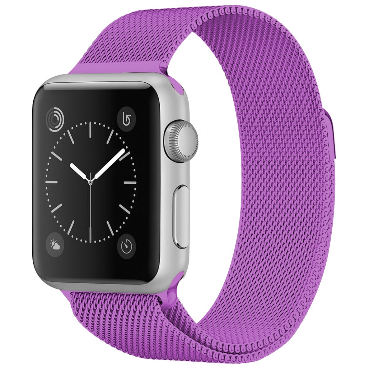 Milánský tah magnetický pro Apple Watch 42/44/45/49mm - Fialová - -