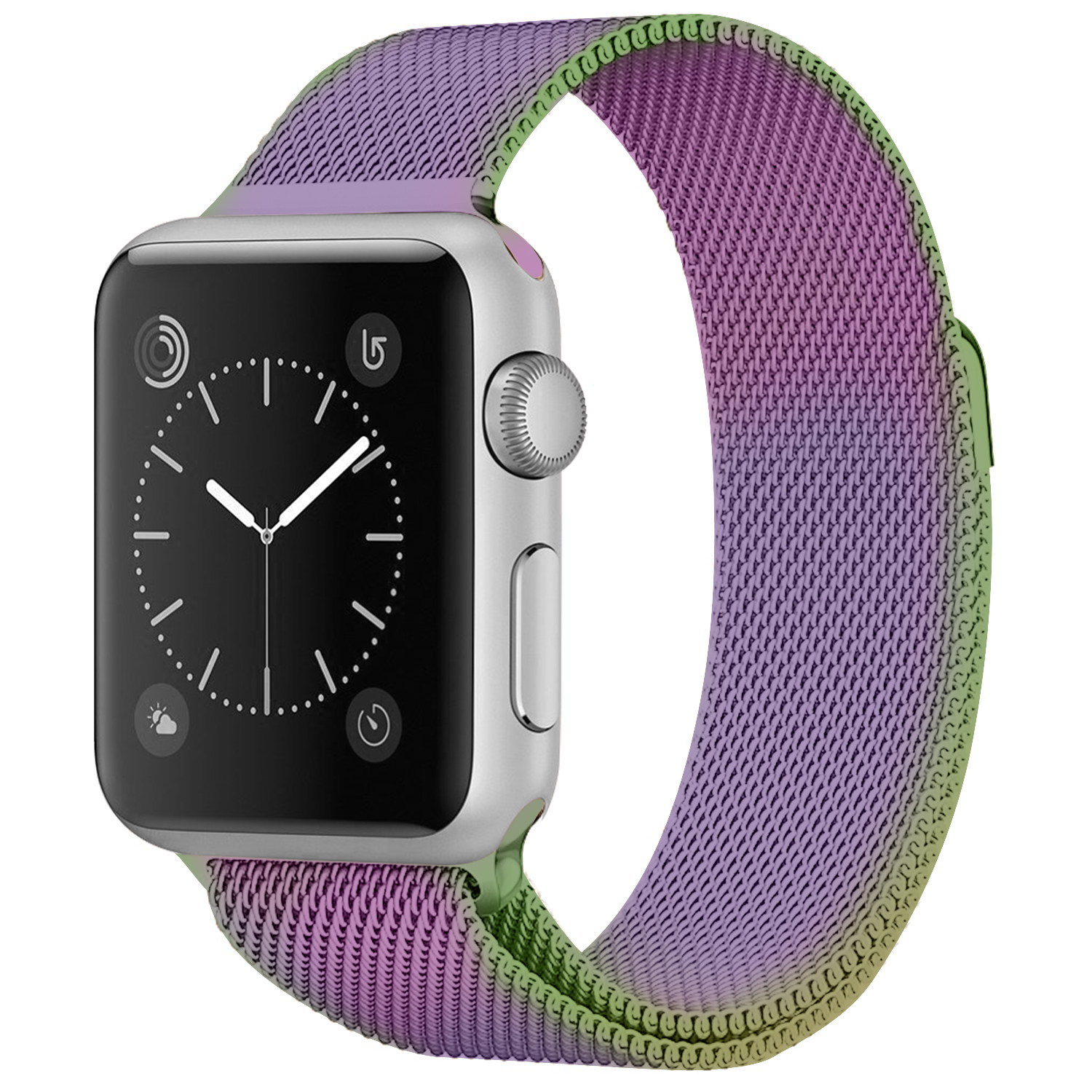 Milánský tah magnetický pro Apple Watch 42/44/45/49mm - Duhová - -