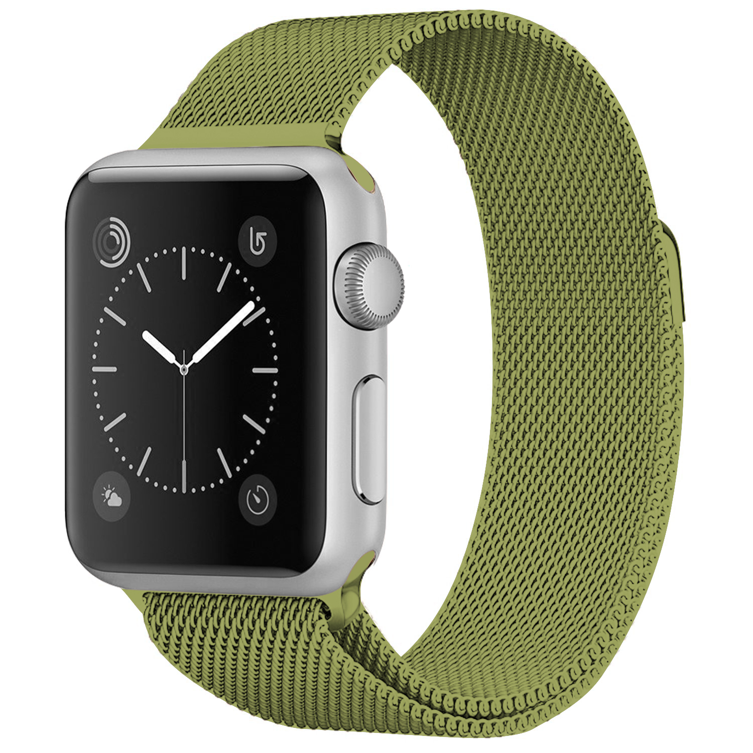 Milánský tah magnetický pro Apple Watch 42/44/45/49mm - Zelená - -