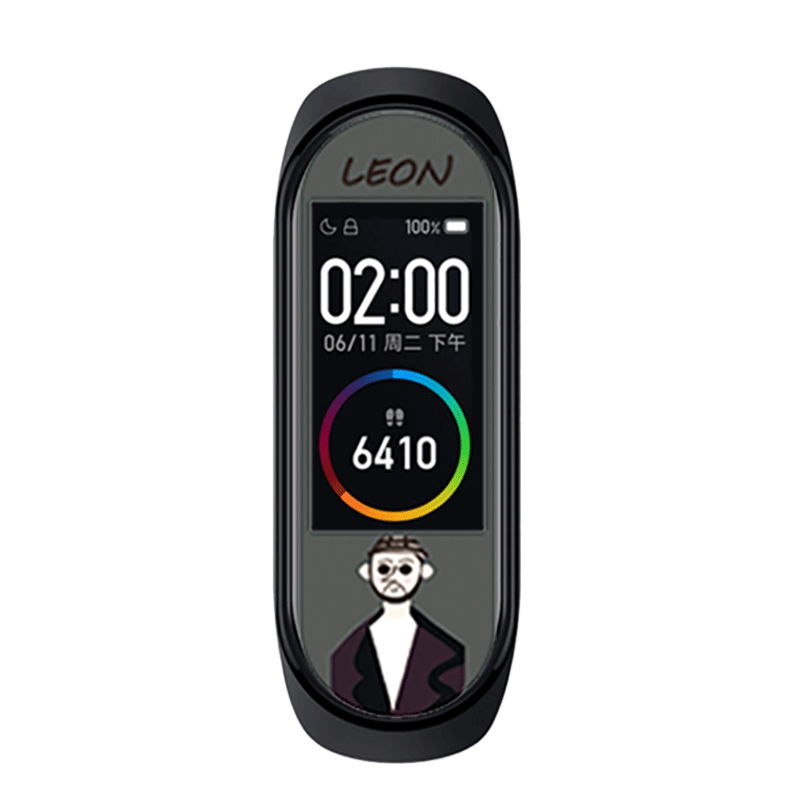 HappyLife Ozdobná ochranná fólie pro Xiaomi Mi band 4 Barva: Vícebarevná, Varianta: 2, Pro Přístroj: Xiaomi Mi band 3/4 MIBANDCZX01033