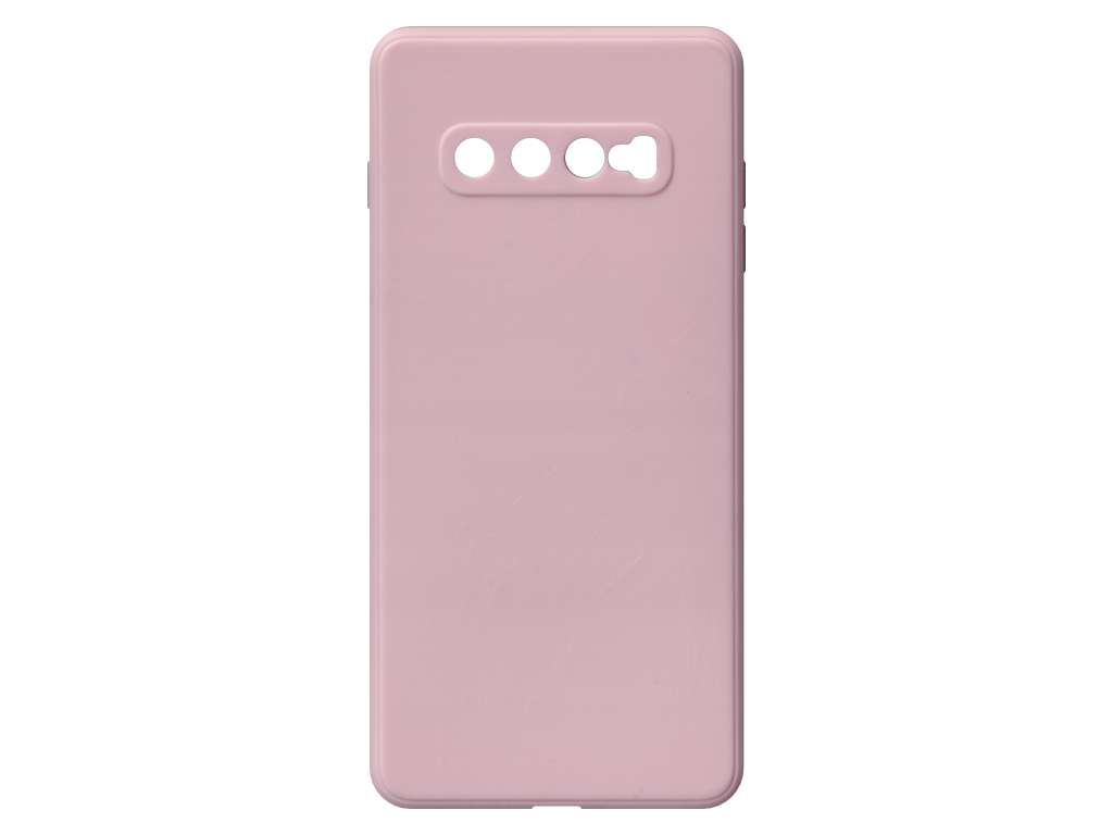 Jednobarevný kryt pískově růžový na Samsung Galaxy S10 Plus