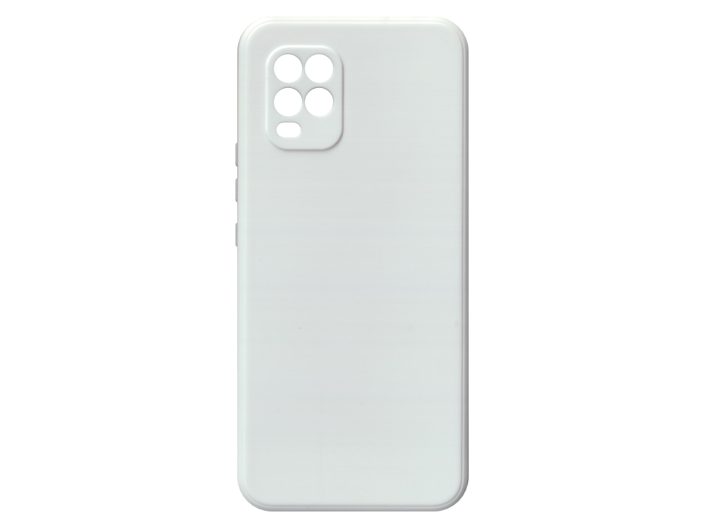 Jednobarevný kryt bílý na Xiaomi Mi 10 Lite 5G
