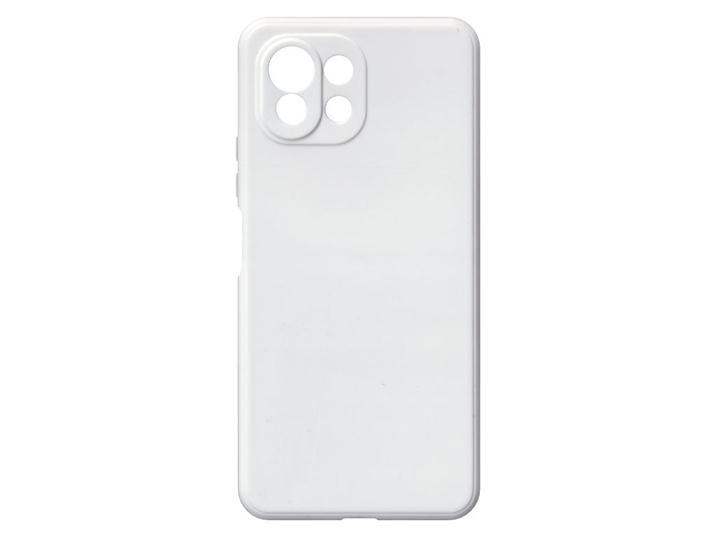 Jednobarevný kryt bílý na Xiaomi Mi 11 Lite 4G