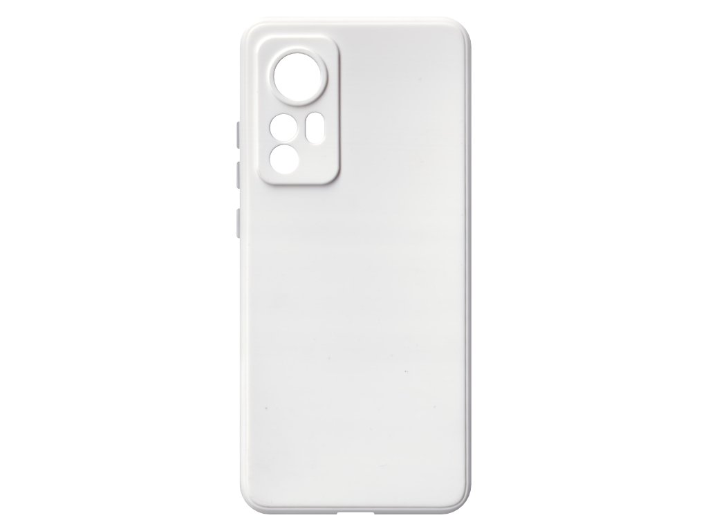 Jednobarevný kryt bílý na Xiaomi 12 5G