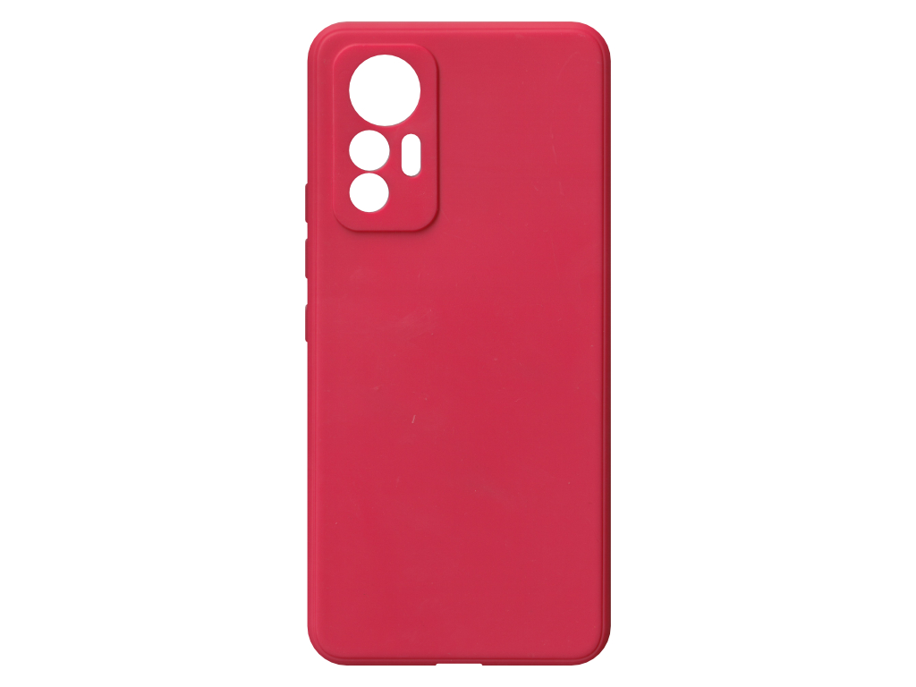Jednobarevný kryt červený na Xiaomi 12 Lite