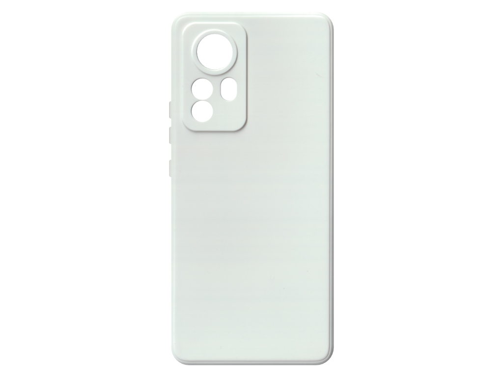 Jednobarevný kryt bílý na Xiaomi 12 Pro