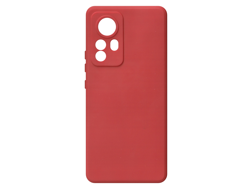 Jednobarevný kryt červený na Xiaomi 12 Pro