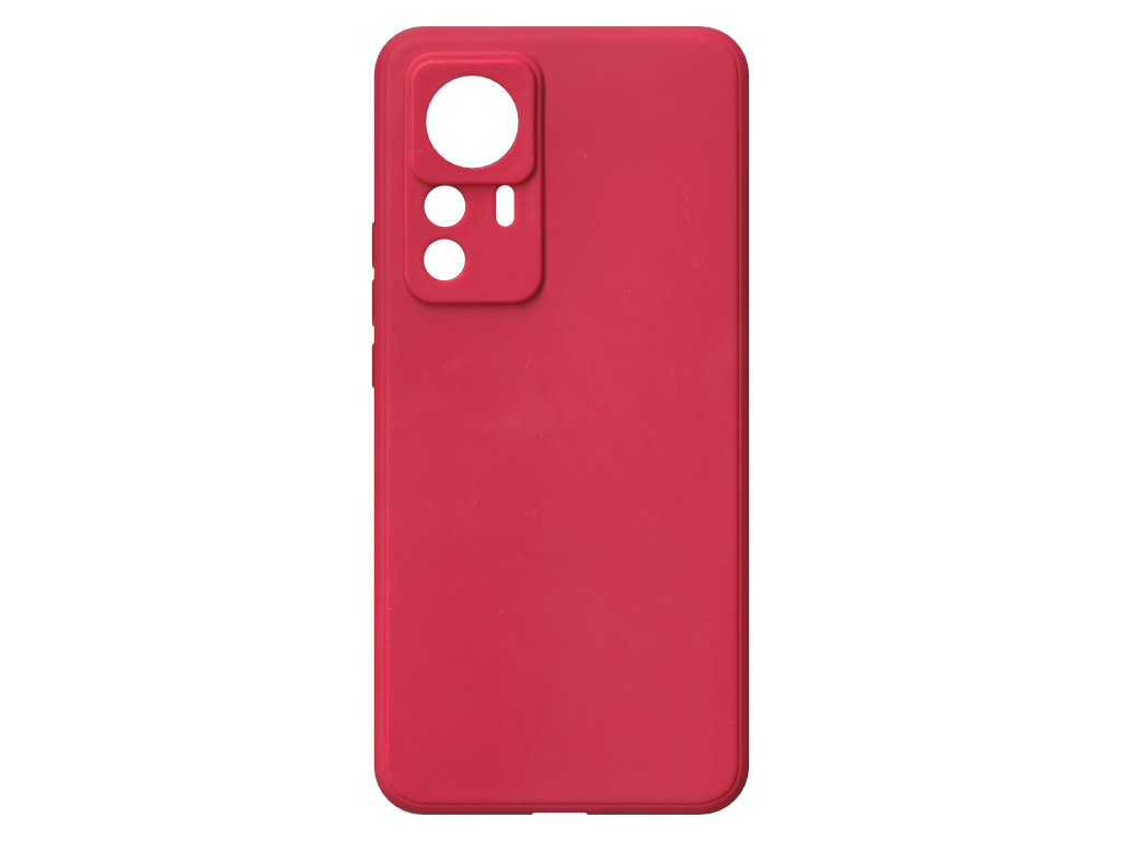 Jednobarevný kryt červený na Xiaomi 12T Pro