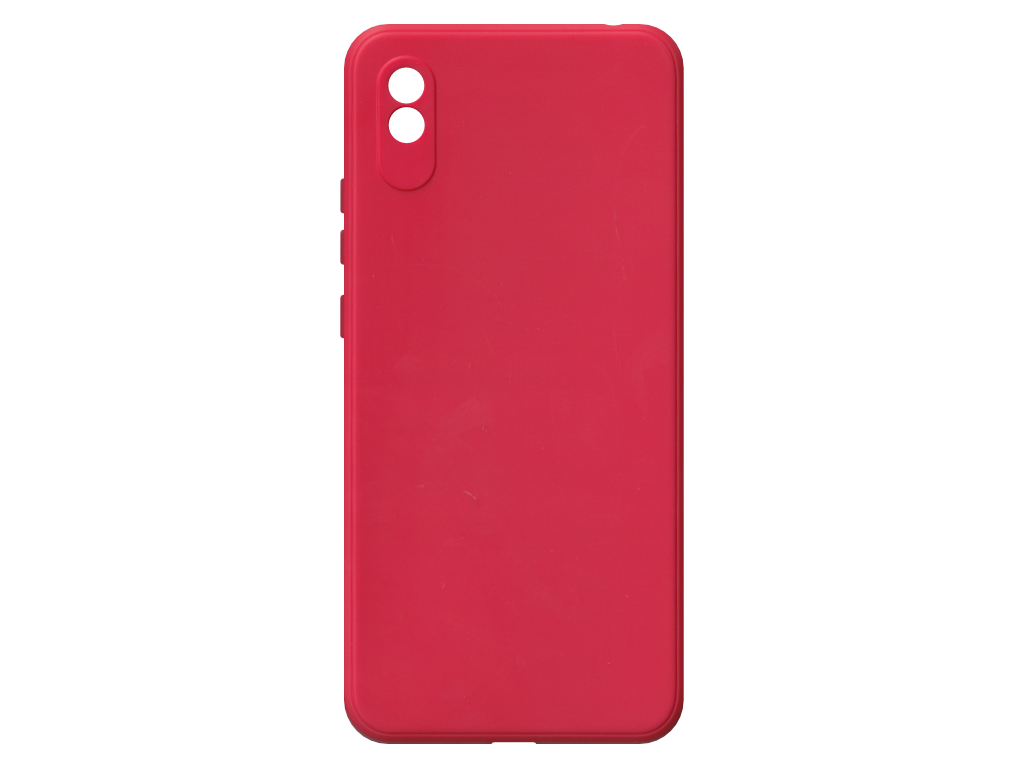 Jednobarevný kryt červený na Xiaomi Redmi 9A
