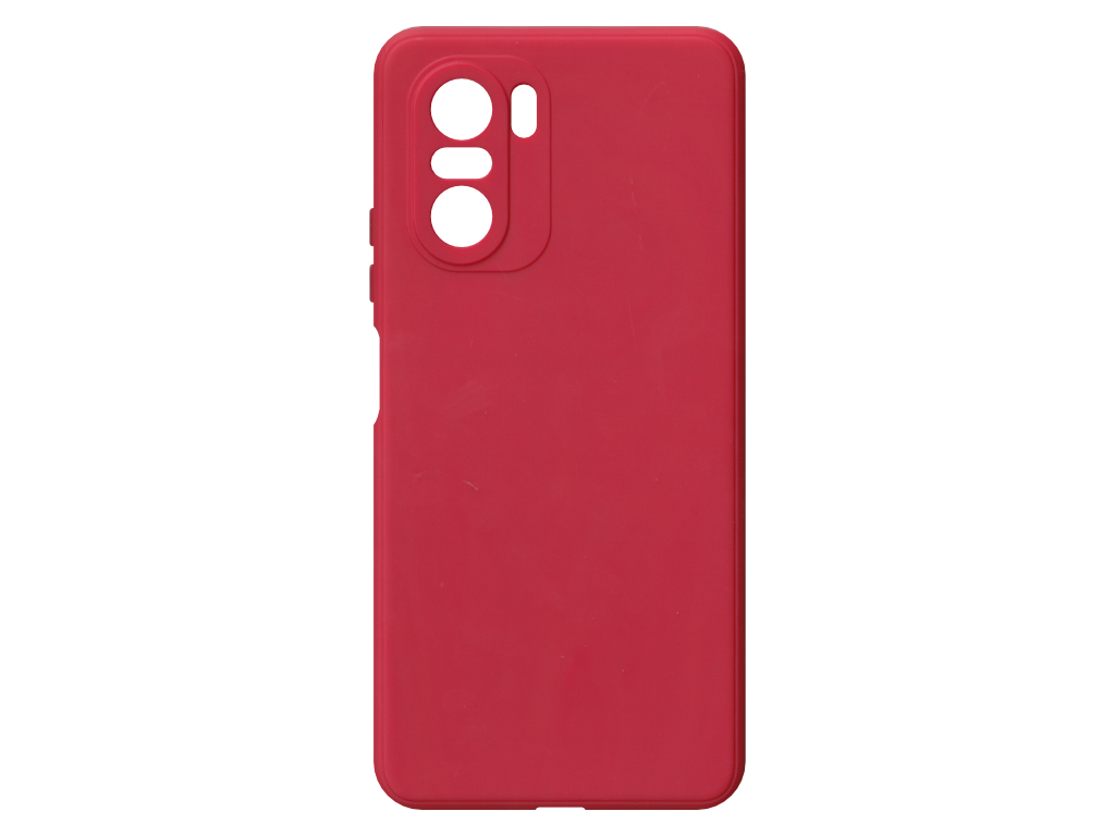Jednobarevný kryt červený na Xiaomi Poco F3