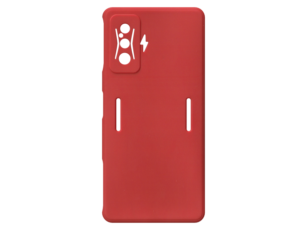 Jednobarevný kryt červený na Xiaomi Poco F4 GT